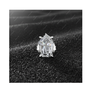 Pendientes de Botón de Plata de Ley 925 Chapados en Oro Fino con Diamante Cultivado en Laboratorio de 3 Quilates, Color D, Claridad VVS VS, Certificado GIA IGI, Regalo para Él y Ella - Product Image 1