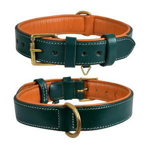 Collar de Cuero PU para Perro al por Mayor con Hebilla Metálica, Collar de Entrenamiento para Mascotas, Transpirable, Resistente y de Lujo para Perros - Product Image 1