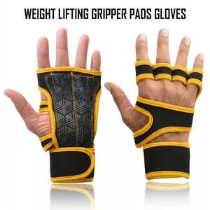 Almohadillas Premium de Alta Resistencia para Levantamiento de Pesas, Protectores de Manos Acolchados para Gimnasio y Entrenamiento, Soporte Antideslizante para Muñecas en Peso Muerto - Product Image 1