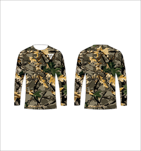เสื้อยืดแขนยาวลายพรางสีเขียวป่าสำหรับผู้ชาย ลายกราฟิก คอกลม เสื้อยืดลำลอง สตรีทแวร์ เสื้อออกกำลังกาย เสื้อสำหรับเล่นกีฬา - Product Image 6