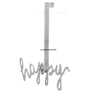 Soporte para Coronas de Aluminio Fundido Niquelado, Multifuncional, Ecológico, para Montar en la Puerta, a un Precio Impresionante, para Navidad - Product Image 1