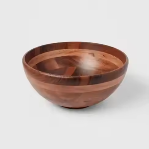 Tazón de madera de uso doméstico altamente duradero para la cena, tazón de madera de Blossom Craft - Product Image 2
