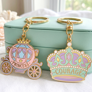 Llaveros de Regalo Empresarial de Latón Esmaltado en Colores Pastel Personalizados Marktex - Product Image 1
