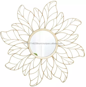 Rounded Metal Design <b>Wall</b> <b>Mirror</b> Indoor Decor Highly Theme Design Classic Modern <b>Silver</b> <b>Mirror</b> With Multiple Finishing Designs - Product Image 3