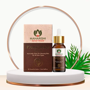 Huile de beauté Maharishi Ayurveda Kumkumadi Tailam avec du safran et des extraits végétaux naturels pour une peau éclatante. - Product Image 1