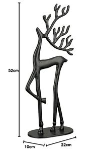 Handmade Deer Sculpture Minimalist Animal <b>Figure</b> <b>Christmas</b> Decor Tabletop Display Living Room Artistic Metal Handicraft - Product Image 5