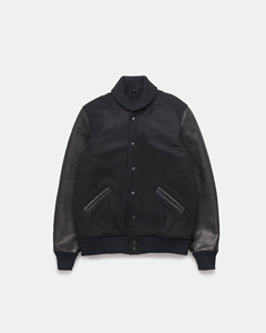 Veste universitaire Stonefield Manufacturing en toile épaisse 100% laine - à capuche, imperméable, coupe-vent, streetwear, vêtements d'extérieur pour l'hiver - Product Image 1