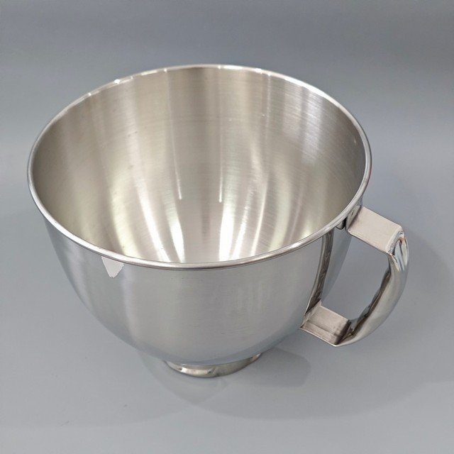 K45SBWH 4.5 Quart Polished Stainless Steel Bowl Handle Mixer Accessory