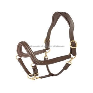 Halter de cuero de diseño de lujo Halter de caballo de cuero de estilo caliente y de moda con tocado anatómico Caballo de Halter acolchado de cuero suave - Product Image 2