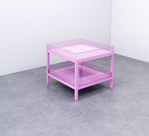 One Tech <b>Modern</b> 1000x1000mm 2 Tier SQUARE PROMO RACK Rack Powder Coated Iron Body Anti Rust for Retail Advertising Merchandise - Product Image 4