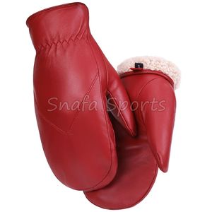 Guantes de Esquí para Hombre, Guantes de Cuero para Clima Frío de Invierno, Guantes de Piel para Invierno, Guantes de Cuero Auténtico - Product Image 3