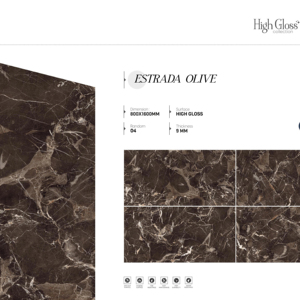 กระเบื้องพอร์ซเลนเคลือบเงาคริสตัล ขนาด 800x1600 1200x1800 750x1500 มม. พัฒนาขึ้นเพื่อพื้นที่ร่วมสมัยที่ต้องการความสว่างและความเรียบเนียน - Product Image 1