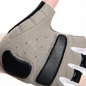 Gants de cyclisme demi-doigts haute performance avec matériau néoprène/cuir, protection supérieure des mains et ajustement confortable - Product Image 3