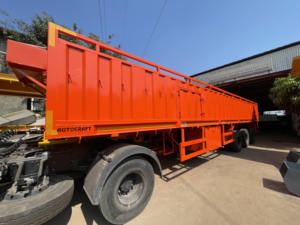 Remorque à plateau en acier ondulé Autocraft à haute capacité de charge avec parois latérales durables, remorques de camions commerciaux par un fabricant indien - Product Image 5