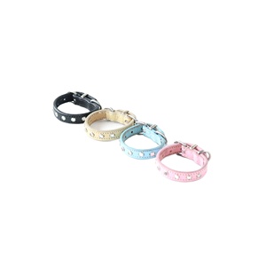 ปลอกคอสุนัขทำด้วยมือหนังคุณภาพระดับพรีเมียมพร้อมแป้นเสริมสำหรับตกแต่งลายคริสตัลแบบแข็งผู้ผลิตชั้นนำ - Product Image 4