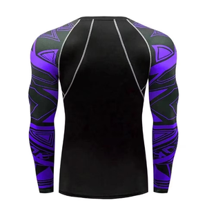 Custom Mens Plus Size Rash Guard Shirt UPF 50+ Long Sleeve <b>Surfing</b> Swimwear MMA BJJ Jiu Jitsu Rashguard Top - Product Image 3