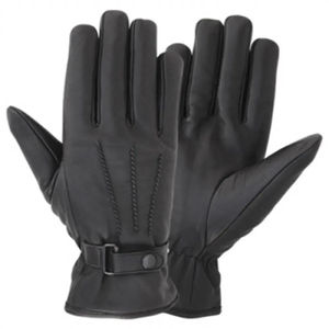 Gants de travail d'hiver légers pour hommes, en cuir de vachette véritable, respirants, doublés, compatibles écran tactile, chauds, antidérapants, pour le sport - Product Image 5