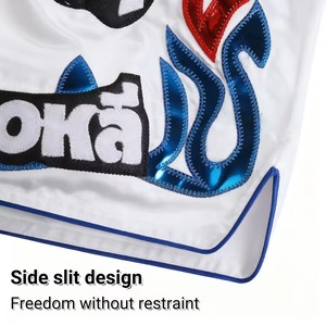 Wholesale Muay Thai Fight <b>Shorts</b> With Embroidery Mma Boxing Training <b>Shorts</b> Custom Logo Mma <b>Grappling</b> Jiujitsu <b>Grappling</b> <b>Short</b> - Product Image 5