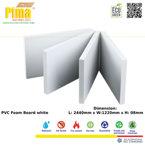 Hoja de tablero de espuma WPC de PVC blanco, 3mm de espesor, 0,6G/cm3, densidad, paneles de plástico ecológicos para construcción y publicidad - Product Image 5