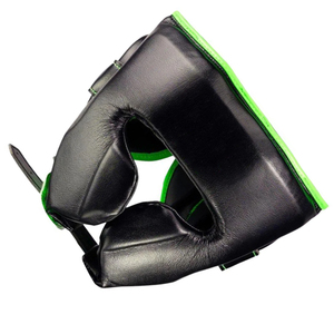 Casque de combat Muay Thai personnalisé en cuir souple de haute qualité pour l'entraînement de boxe - Product Image 4