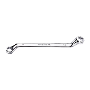 Chrome Vanadium Deep Offset Ring Spanner Elliptical <b>Panel</b> Hardened Tempered <b>Mirror</b> Satin Black Finish Multi Size Professional - Product Image 1