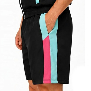 Ensemble short et veste coupe-vent pour homme, couleur unie, streetwear hiver, logo personnalisé, imperméable - Product Image 3