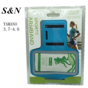 Brazalete deportivo S&N de 3,7-4,0 pulgadas, color azul, para teléfono, para correr y hacer ejercicio - Product Image 1