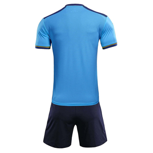 Ensemble de maillots de football respirants pour adultes, taille personnalisée, col en V, manches courtes, séchage rapide, tenue d'entraînement de football pour équipe - Product Image 2