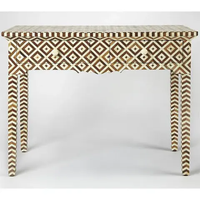 Table console Art Déco faite à la main avec incrustation d'os, design personnalisé, haute qualité, Perfect Enterprises PE-BT-0016, directement du fabricant, pour villa