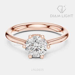 Bague de fiançailles solitaire ronde 1,10 carat, bijoux fins, certifiée IGI, or blanc 14 carats, diamant de laboratoire, bague d'anniversaire - Product Image 3