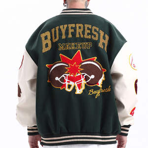 Chaquetas Varsity con Cuello Alto y Diseño en Blanco, Nueva Moda de Invierno, Personalizadas para Hombre, Proveedor OEM de Alta Calidad - Product Image 5