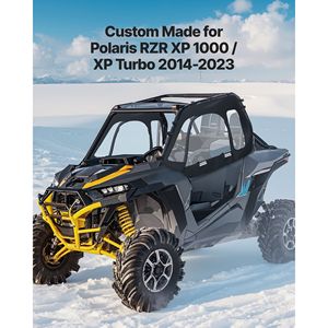 Puertas Superiores para Cabina de Polaris RZR XP 1000/XP Turbo 2014-2023, UTVs, Resistentes al Viento, con Cierre de Cremallera Mejorado - Product Image 2