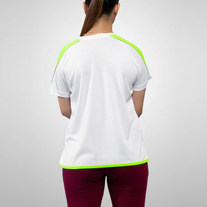 Venta de Fábrica, Precio al por Mayor, Camiseta Informal de Manga Corta para Mujer, Color Sólido, Transpirable, de Lona, de Secado Rápido, con el Mejor Servicio OEM - Product Image 2