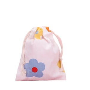 Portable Organizer for Underwear <b>Socks</b> Bra Cotton Makeup Bag Travel Drawstring Bags Ins Flower Print Clothes Organizer - Product Image 3