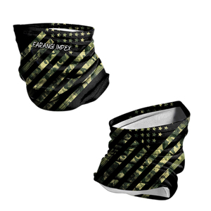 Nouveau design Cache-cou respirant sublimé avec imprimé drapeau USA, protection UPF50+, camouflage, pour la pêche et les sports - Product Image 3