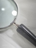 Loupe de lecture vintage de luxe avec poignée en corne, loupe de poche pour la décoration de bureau, article cadeau décoratif, fabriquée à la main