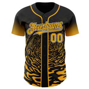 เสื้อเบสบอลแบบติดกระดุมสำหรับทีมกีฬา ผลิตตามสั่ง พิมพ์โลโก้ด้วยเทคนิค Sublimation รับผลิตแบบ OEM ODM เสื้อผ้ากีฬาคุณภาพสูง - Product Image 2