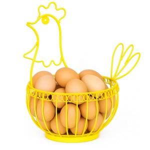 ตะกร้าใส่ไข่โลหะดีไซน์สวยงาม ตะกร้าลวดเคลือบสีดำ ตะกร้าเก็บของสไตล์โมเดิร์น ขายส่งในอินเดีย - Product Image 3