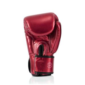 Guantes de Boxeo Fairtex al por Mayor, Nuevo Diseño Brillante en Rojo/Verde/Morado, Muay Thai, Cuero Genuino de Alta Calidad, Antideslizantes, Dedos Completos - Product Image 6