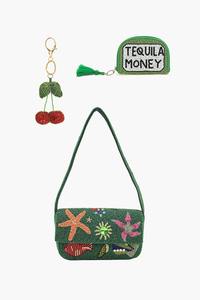 Sac bandoulière brodé de perles fait main, pochette de téléphone personnalisée, pochette zippée, sac ethnique, cadeau de festival, sac à bandoulière pour femme - Product Image 6