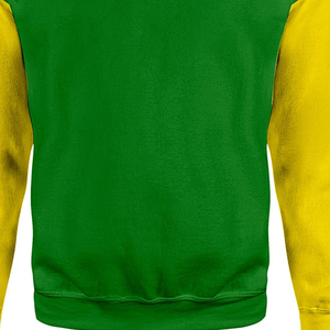 Sudaderas con Cuello Redondo en Verde y Amarillo con Logotipos Personalizados, Corte Regular, Manga Larga, Estilo Otoñal - Product Image 2