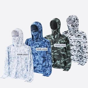 Sudadera de Pesca para Hombre al por Mayor, Manga Larga, 100% Poliéster, Secado Rápido, Protección UV UPF50+, con Orificio para el Pulgar - Product Image 2