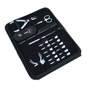 Kit d'outils de pose d'extensions capillaires blanches en gros avec pince à sertir en acier inoxydable, pinces de salon et accessoires d'installation de cheveux - Product Image 1