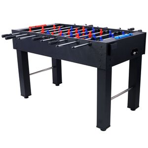 Mesa de Futbolín Hurricane de 54 Pulgadas con Acabado Cerezo Claro, Puntuación Analógica y Accesorios Negros Gratuitos para Salas de Juego Familiares - Product Image 2