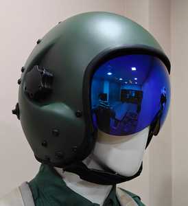 Casque intégral de pilote de chasse en fibre d'aramide et carbone, style double D, protection UV, taille M, Jupitor JT-07, garantie 1 an - Product Image 2