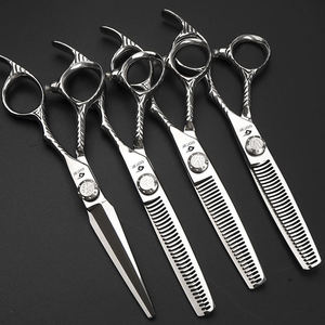 Ciseaux de coiffure 6'' en acier inoxydable JP, ensemble de ciseaux de barbier professionnels pour la coupe de cheveux, avec sac inclus - Product Image 1