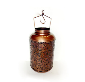 Vintage Metal <b>Hurricane</b> Cylindrical <b>Lantern</b> - Product Image 2
