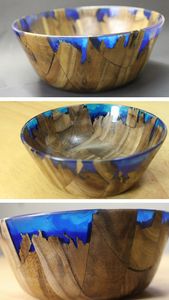 Best Selling Handmade Epoxy Resin Bowl Decorative <b>Storage</b> Bowl for Home <b>Table</b> Decor Available at Excellent Price - Product Image 5