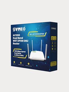 SYMCO ONU Dual Band Wi-Fi Router 2.4G 5G 4 LAN Ports XPON Fiber Optic Terminal with WPS and Telephone Port - Product Image 5