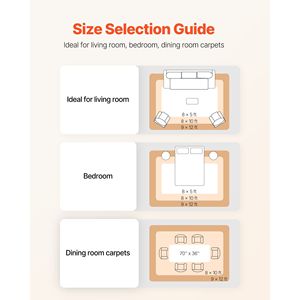 Tappeto Antiscivolo 8 X 5 Piedi, Tappetino Imbottito a Doppia Superficie in Feltro, Cuscinetto con Base in Gomma, Protezione per Pavimenti in Legno - Product Image 6